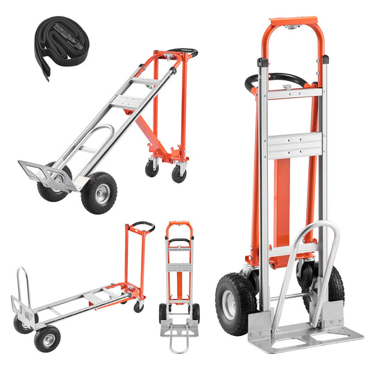 4-in-1 Aluminum Hand Truck –– 1,000 lb Capacity